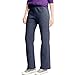 Hanes ComfortSoft Women's Petite Open Bottom Leg Sweatpant_Navy HTR_M