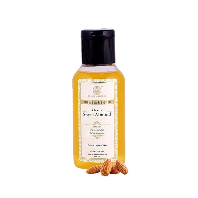 Buy Khadi Natural Ayurvedic Sweet Almond Oil, 100ml Online at Low