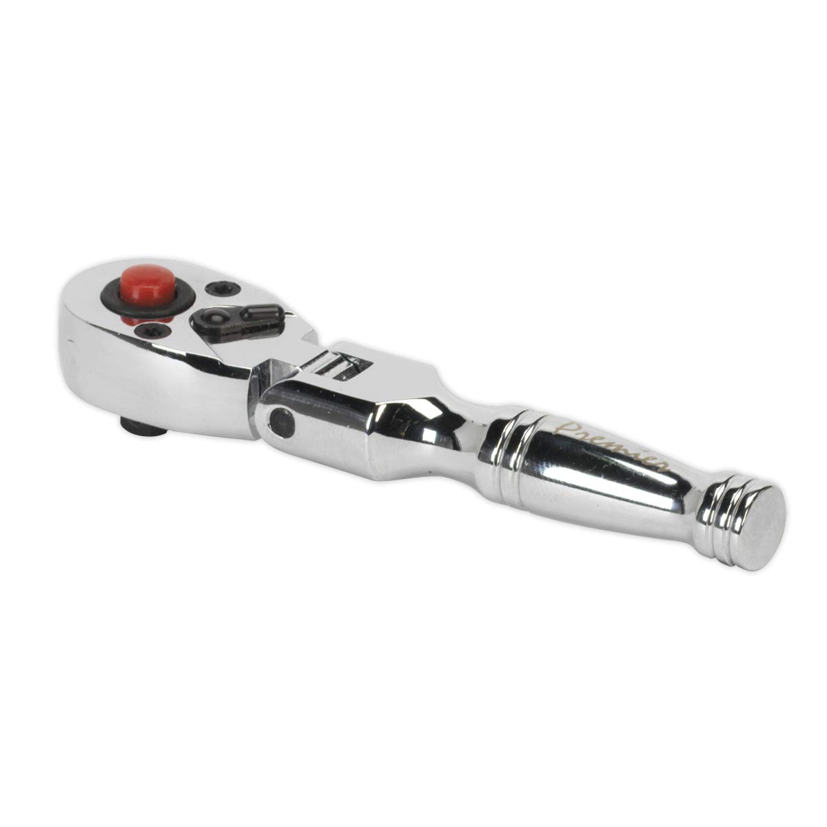 Sealey Ak660Sf Ratchet Wrench Flexi-Head Stubby 1/4Sq Drive
