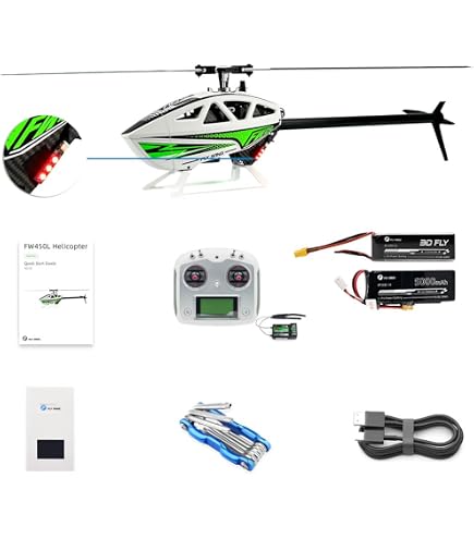Amazon.com: FLYWING FW450 V3 RC Helicopters with new ACE Flight