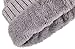 ThunderCloud Men & Women's Luxurious Faux Fur Pompom Thick Cable Cap Knit Skull Ski Cap Winter Beanie Hat