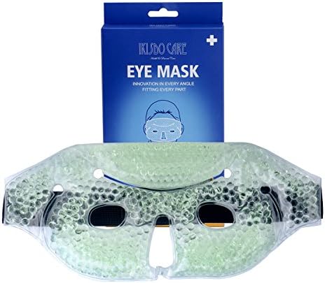 Reusable Hot Cold Therapy Pack Cool Gel SPA Soothing Facial Treatment Mask for Sleeping, Yoga, Puffy Eyes, Migraine Headaches, Dry Eyes, Stress Relief, Swollen Face, Fatigue(Green)