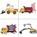 Boy's Construction Truck Matchbox Hero Role Play Action Diecast Vehicle Play Set for Party Favors with Diggers, Mixing Truck, Construction Trucks, Off-road Vehicles, SUV, and Accessories 16pcs