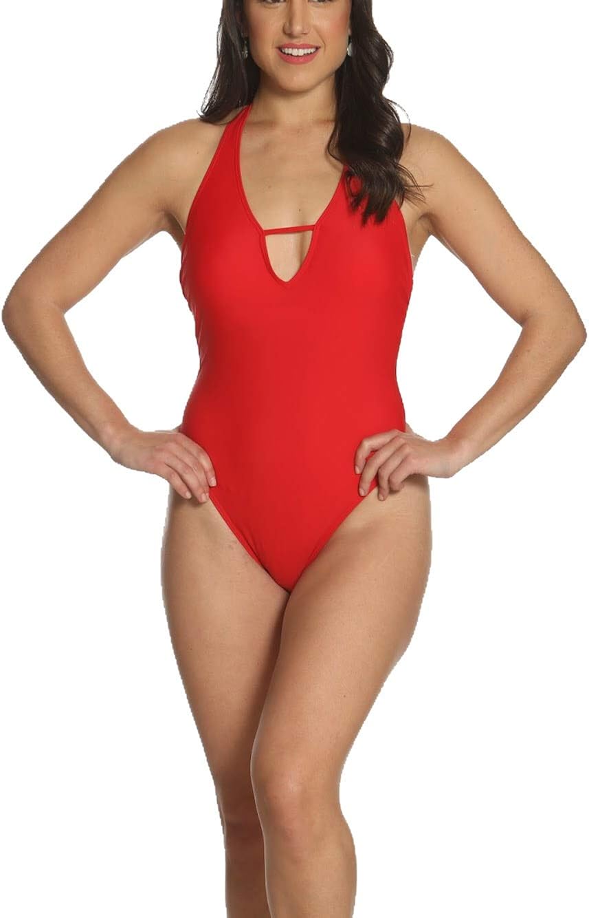 Sun and Sea High Leg One Piece Swimsuit Style with Adjustable Strap