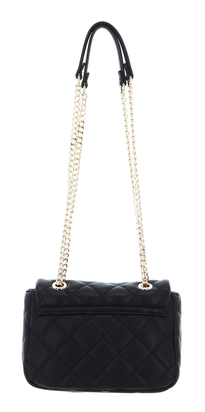 Valentino Shoulder Bag in Quilted Look, Nero, Urethane, One Size
