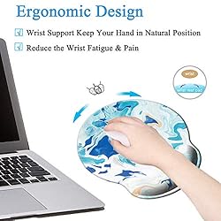 HEVITDA Ergonomic Mouse Pad with Wrist Rest Support