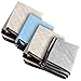 senbowe Large Foldable Clothes Storage Bags, [4 Pack] Collapsible Storage Bag Organizers, Large Clear Window, Handles, Zippers,for Clothes, Blankets, Closets, Dorm, Bedrooms - (21.7 x 15.7 x 9.8”)