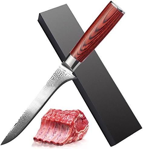 Boning Knife - VG10-6 (152mm) - Best Quality Japanese AUS10 Super Steel 67 Layer High Carbon Stainless Steel -Razor Sharp Superb Edge Retention, Stain &amp; Corrosion Resistant