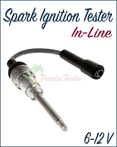 Paradise Harbor 6-12V In-Line Spark Plug Engine Ignition Tester Pick Up Coil/Armature Diagnostic Detector Tool For Automotive Car Lawnmower Small &amp; Big Internal/External Engines
