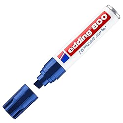 edding 800 permanent marker - blue - 1 pen - chisel
