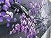 Konda Art - Framed Hand Painted Modern Abstract Painting Cherry Blossom Purple Flower Canvas Art For Wall Decoration Stretched (Framed 60