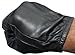 Black Leather Tactical Police Gloves- Large