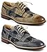 Ferro Aldo M-19266A Mens Lace Up Plaid Oxford Dress Classic Shoes