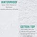 LEISURE TOWN Mattress Protector Queen 100% Waterproof Mattress Pad Cover Breathable Fitted 8-21 Inch Deep Pocket(Queen 60