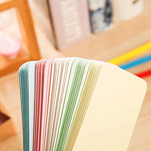 ZOOYOO Blank Colour Cardboard paper Message Card Business Cards Word Card DIY Tag Gift Card About 100pcs