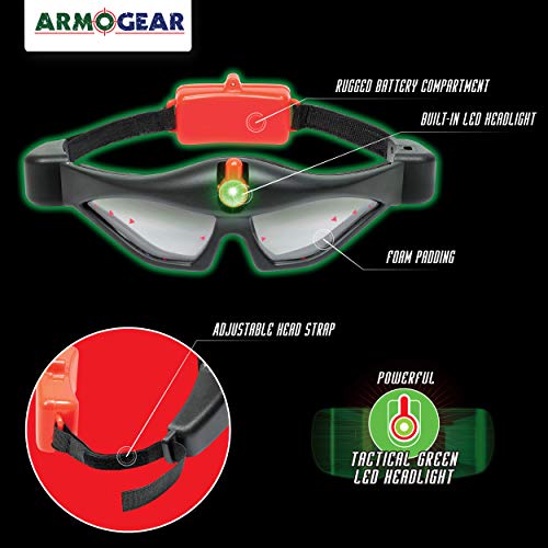 ArmoGear Night Vision Goggles for Kids Spy Gear Gadgets Kids Camping Gear Spy Glasses with
