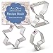 Hanukkah Cookie Cutters 3-Pc. Set Made in the USA by Ann Clark, Star of David, Dreidel and Menorah