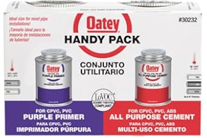 Oatey® Handy Pack Purple Primer and All Purpose Solvent Cement
