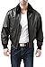 Landing Leathers Men's Navy G-1 Leather Flight Bomber Jacket - Brown XL