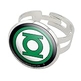 GRAPHICS & MORE Green Lantern Logo Silver Plated
