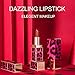 Professional Makeup Matte Lipstick, Velvet Long-lasting Moisturizing Beauty Cosmetics Lip Stick, 1.5OZ (Reddish Brown)