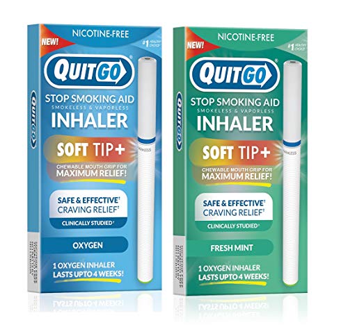 Stop Smoking Remedy, Smoke-Free Oxygen Inhaler, Chewable Mouth Grip to Help Curb Cravings, Quit Smoking Support, Satisfying Fidget Relief, Nicotine Free (Oxygen,Fresh Mint, Variation Pack)