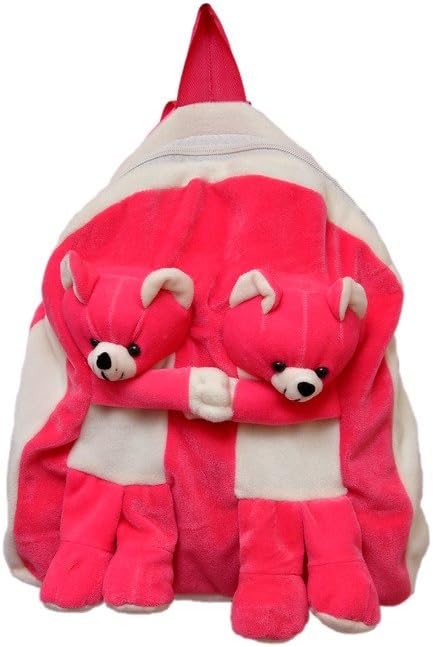 Vpra Mart Pink Twins Bear soft Toy Bag