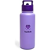 Twitch 32oz Water Bottle Straw Lid - Bleed Purple Pixel
