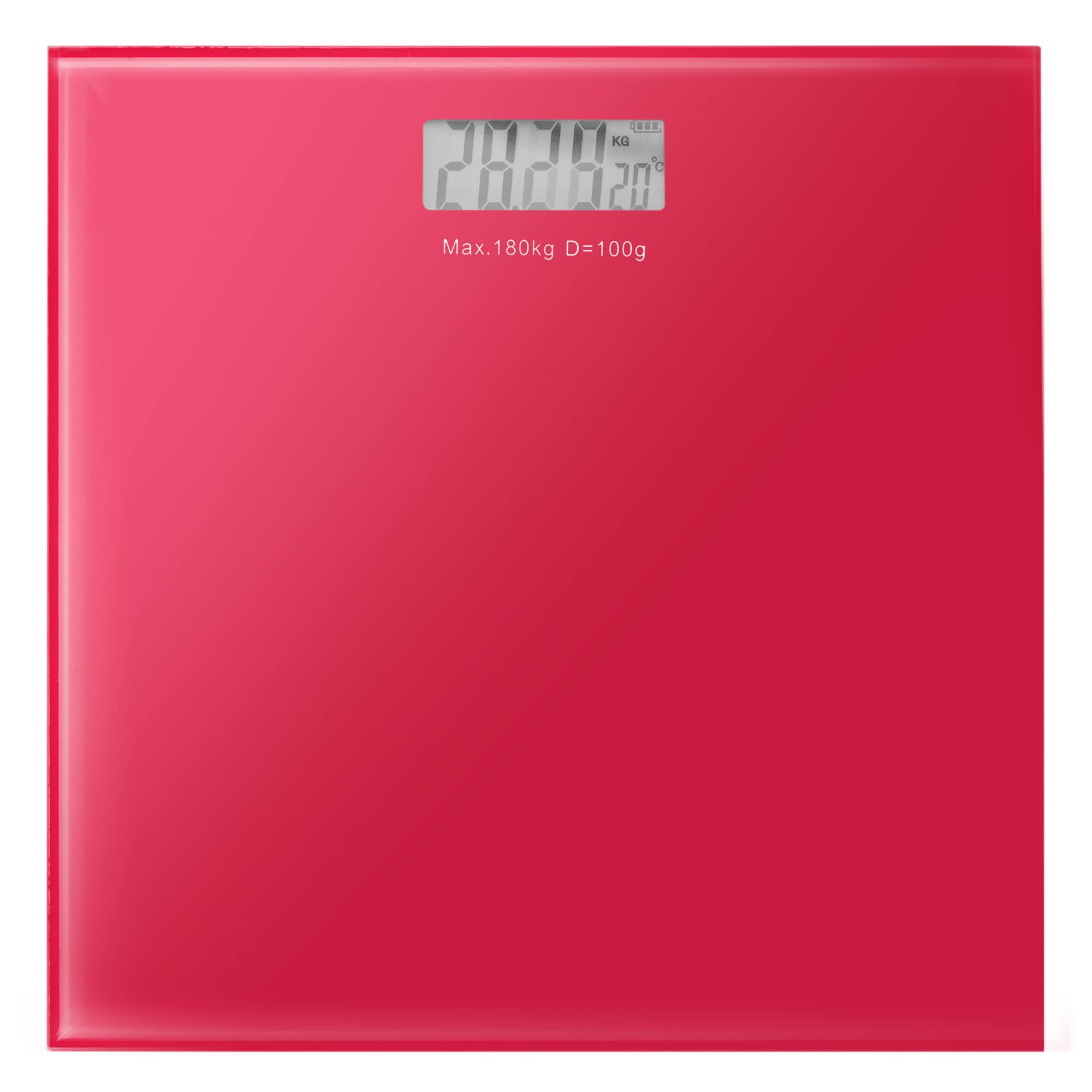 Jazooli Digital Bathroom Scales - Digital Scales Weight Machine for People with Accurate Sensors, Electronic Bath Weighing Scales for Body Weight, Step-On with LED Display - Pink