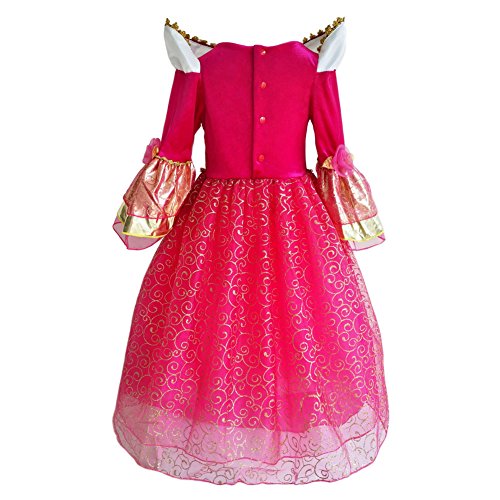 JiaDuo Baby Girls' Princess Dress Party Costumes Stand-up Collar - Image 3