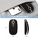 Rechargeable Wireless Mouse, Jelly Comb 2.4G Slim Optical Mice - Less Noise, 3 Adjustable DPI, Portable Mobile Wireless Mouse for Notebook, PC, Laptop, Computer, MacBook - Black + Gold