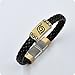 Naruto Konoha Logo Leather Bracelet Fashion Personality Magnetic Snap Braclet Alloy Cosplay