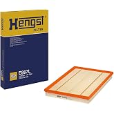HENGST - Air filter E887L - Air filter insert for cars | Engine air filter for petrol or diesel engines - Protection for engines - Water-resistant