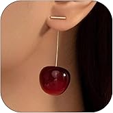 Cherry Earrings 3D Cherry Earrings for Women Cute Red Fruit Earring for Women Red Decorations Dress