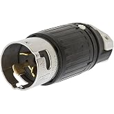 Hubbell CS8265C Locking Plug, 50 amp, 250V, 2 Pole 3 Wire