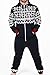 SkylineWears Men's Onesie Jumpsuit one Piece non Footed Pajamas Aztek Navy XL