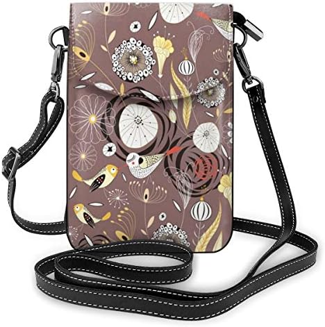 ミニバッグ スマホポーチ プレゼント 斜めがけ ミニポシェット 鳥と森 ミニショルダーバック 携帯 ケース ミニポーチ レディース プレゼント かわいい 人気 おしゃれ 多機能 小さめ 軽量