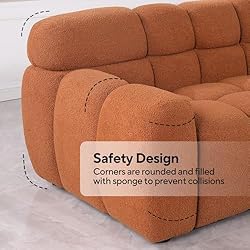 Alberobelo Boucle Sofa for Living Room, Cloud Couch