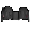 Rough Country All Weather Front Floor Mat for Chevy Silverado/GMC Sierra 1500/2500HD/3500HD CrewCab (2019-24) - FR Bench Seat, Non-Slip, Waterproof, Front Floor Mat