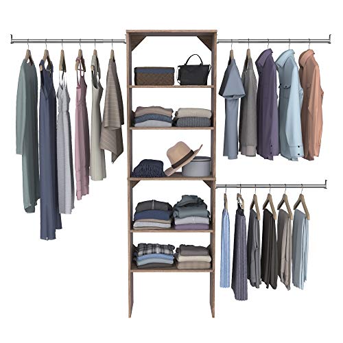 ClosetMaid SuiteSymphony Wood Closet Organizer Starter Kit With Tower