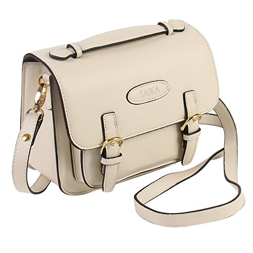 SAIKA Retro Vintage PU Leather Shoulder Bag Case for Polaroid Fujifilm Instax Mini 9/Mini 8/Mini 26/Mini 90/Instant Film Camera/Fujifilm Instax Mini Instant Film Etc