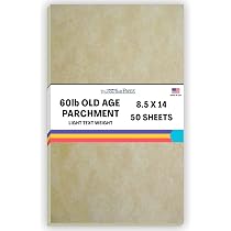 Parchment Colored Paper - Natural 8.5x11 Stationery, 100 Sheets Of 24lb Antiqued Paper