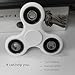 Tri-Spinner Fidget Toy Stress Reducer Nylon PA Material Hybrid Ceramic Bearing Perfect For ADHD EDC ADD Anxiety Autism Adult Children Hand Killing Time (White)