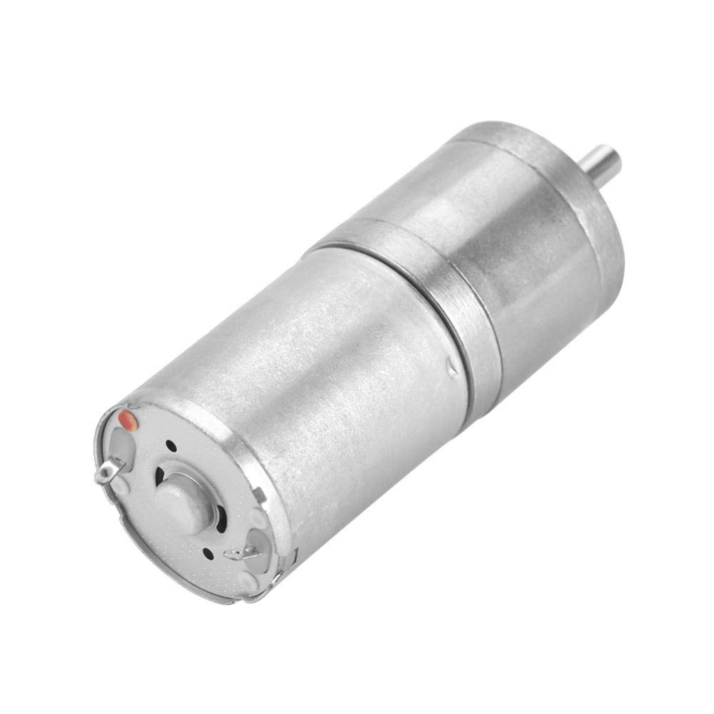 Hilitand DC Gear Motor, 25mm DC 12V 25GA-370 Low Speed Metal Gear Motor for Electronic Lock(12V 200RPM)