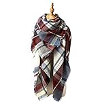 Zando Women's Scarves Fall Fashion Scarfs Soft Plaid Blanket Scarf For Women Winter Shawl Cape Scarf Wrap Zando Women's Scarves Fall Fashion Scarfs Soft Plaid Blanket Scarf For Women Winter Shawl Cape Scarf Wrap