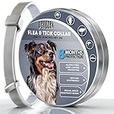PEROZEK Flea Tick Prevention for Dogs - 8 Month Protection Collar - Essential Oil, Allergy Free Tick Control - One Size Fits All - Water Resistant Flea Tick Collar