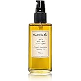 evanhealy Nettle Olive Leaf Cleansing Oil | Organic Facial Oil-Cleanser for Makeup, Cosmetics, Sunscreen | Gentle Esssential OilFree Cleanser for Sensitive, Congested Skin