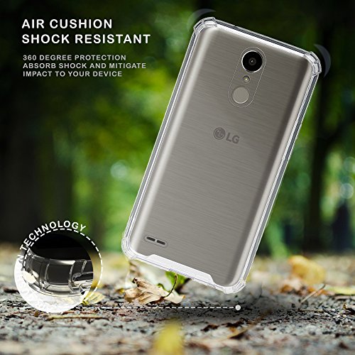 LG K10 2017 Case, Beyondcell transparent Clear Hybrid Bumper Case Cover K20V (Parasailing)