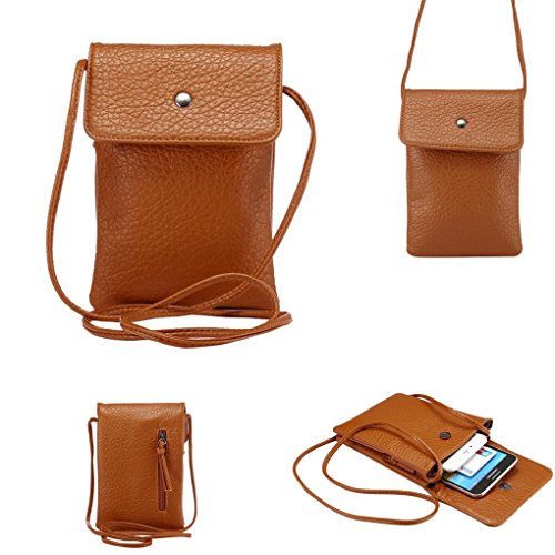 Download WaitingU Universal Crossbody Cell Phone Bag PU Leather ...