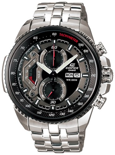 Casio men s ef558d-1av silver stainless-steel quartz wa…